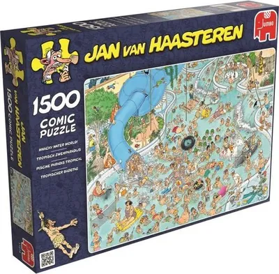 Produktbild von Jan van Haasteren Tropischer Badetag 1500 Teilen, 1500 Stück(e), Comics, 12 Jahr(e)