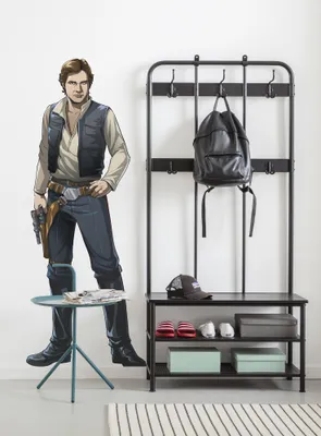 Produktbild von Komar Vlies Fototapete selbstklebend und konturgeschnitten "Star Wars XXL Han Solo" - Größe: 127 x 196 cm (Breite x Höhe) - 1 Stück