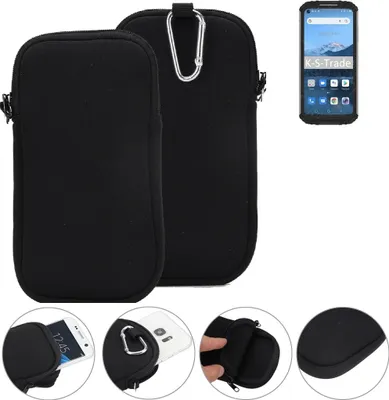 Produktbild von K-S-Trade Neopren-Hülle Handyhülle kompatibel mit Oukitel WP16 Schutzhülle Neoprenhülle Sleeve Schutz-Hülle Gürtel Tasche Case Holster