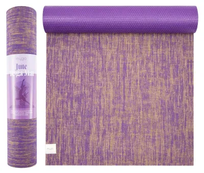 Obrázek produktu pro Jógová podložka Myga Jute 5 mm – fialová