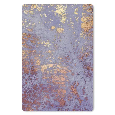Produktbild von MuchoWow® Mauspad Mousepad Marmor - Rot - Gold 18x27 cm - Mousepads - Maus Mat - Pad - Mausunterlage