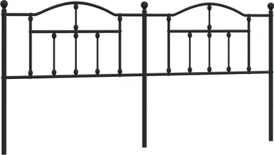 Produktbild von vidaXL Ersatz-Kopfteil Metall Schwarz 200 cm