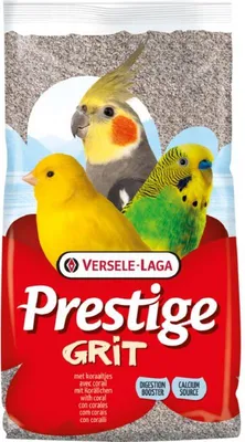 A bag of bird grit with images of three birds on the front.