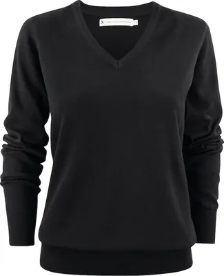 Produktbild von Pullover Ashland Lady mit V-Ausschnitt und Rippenbündchen aus 100% Baumwolle