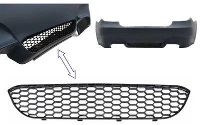 Zdjęcie produktu dla Tylny zderzak z centralną dolną osłoną chłodnicy do BMW serii 5 E60 (2003–2010) w stylu M5.