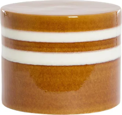 Immagine prodotto di Light & Living MOOCA tavolino da caffè in Vetroceramica cognac-bianco – Ø42x34 cm