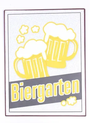 Produktbild von Metallschild Biergarten