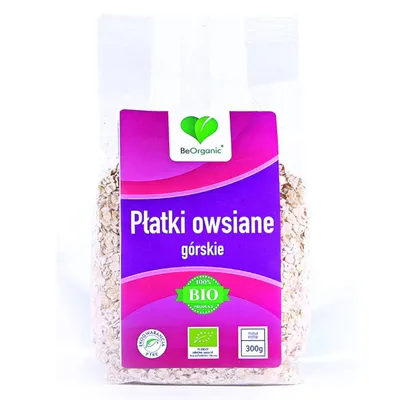 Zdjęcie produktu dla BeOrganic Płatki owsiane Górskie EKO 300g BEORGANIC
