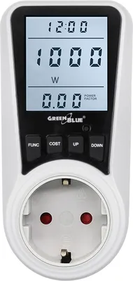 Produktbild von Licznik kosztów energii Licznik zużycia energii Licznik kosztów energii Licznik zużycia energii Licznik zużycia energii Watomierz Gniazdo schuko GreenBlue
