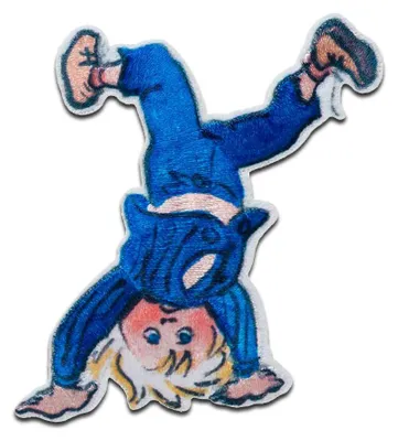Obrázek produktu pro Michel z Lönneberga headstand - nášivka, nažehlovací nášivka, nášivka, nášivky, k nažehlení, velikost: 6 x 6,5 cm