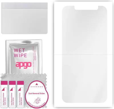 Produktbild von apgo Hydrogel Schutzfolie, Klar, kompatibel mit Ulefone Power Armor 16 Pro, flexibele Displayschutzfolie, Folie mit Positionierhilfe, kratzfest, einfache Montage