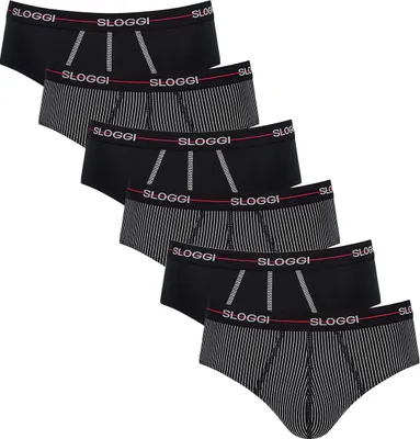 Produktbild von sloggi 6er Pack Start Midi Slip / Unterhose Moderne Midi Slips aus weicher Baumwolle, Bequemer Bund für hohen Tragekomfort, Elastisches Material für optimale Bewegungsfreiheit
