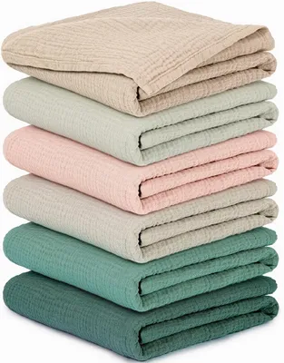 Obrázok produktu pre Muselínové plienky 60x60 cm, 6 ks, 100% bavlna, pre bábätko