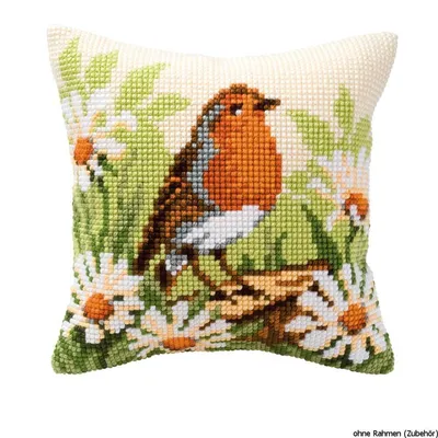 Produktbild von Vervaco KK101 Kreuzstichkissen Motiv Vogel