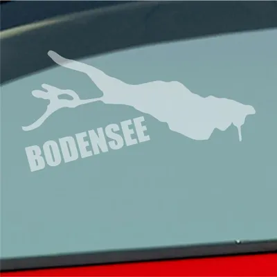 Produktbild von Auto Aufkleber Bodensee See Deutschland Urlaub 10x6 cm Milchglas Sticker Heckscheibenaufkleber
