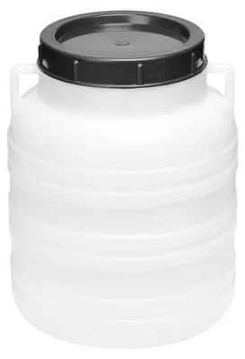 Produktbild von Garronda 10L Plastikfass Lebensmittelfass aus HDPE-Plastik für Haus&Garten GD-0078, Weiß