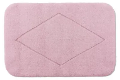 Produktbild von Rhomtuft Badteppich Raute 55x60cm Farbe rosenquarz