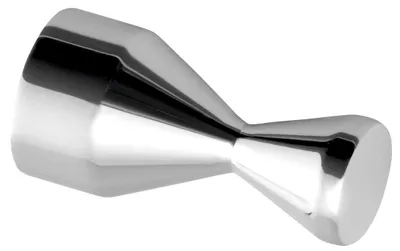 Produktbild von Runder Chrom Messing Wandhaken zur Bohrmontage, 40 mm Tiefe, 20 mm Breite, 20 mm Höhe