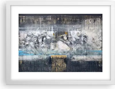Produktbild von Gerahmtes Poster - Weißer Rahmen - Abstraktion modern - 40x30 cm - Wand Bild - Wanddeko - Wandbilder - Kunstposter - Wandposter - Bilderrahmen - Bilder - Kunstdruck - Wandbild - P2WAA40x30-3474