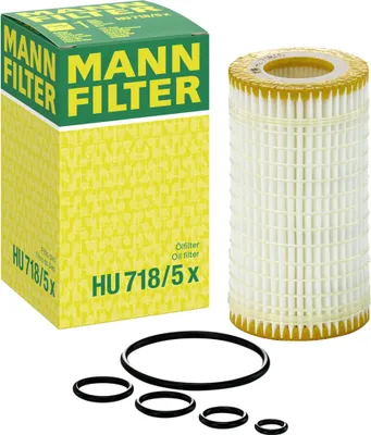 Produktbild von Ölfilter MANN-FILTER HU 718/5 x Filtereinsatz passend für MERCEDES-BENZ C-Klasse Limousine (W204) E-Klasse Limousine (W211) C-Klasse T-modell (S204)