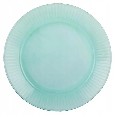 Produktbild von Dessertteller aus Glas 20,5 cm transparent grün, 1 Stück, spülmaschinenfest