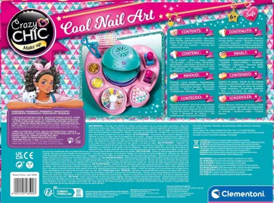 Obrázok produktu pre Clementoni Crazy Chic COOL NAILS, Detská súprava na módny dizajn, 6 rok / roky, Plast, Viacfarebný