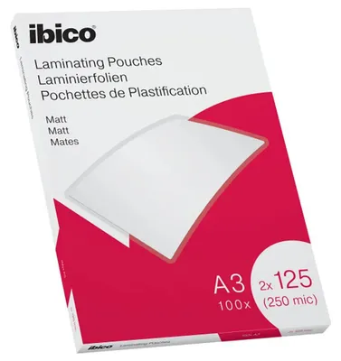 Obrázek produktu pro Ibico 627324, Průhledná, Matný, A3, 303 mm, 426 mm, 100 kusů