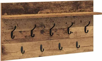 Obrázek produktu pro vidaXL Nástěnný noční stolek z regenerovaného dřeva 80 x 40 x 12 cm materiál na bázi dřeva
