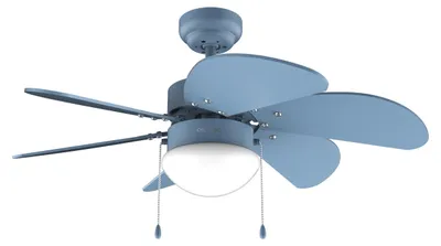 Productafbeelding van Cecotec EnergySilence Aero 3600 Vision, ventilator met bladen voor binnen gebruik, blauw, voor montage aan het plafond, 41 dB, geschikt voor ruimtes tot 15 m², 92 cm