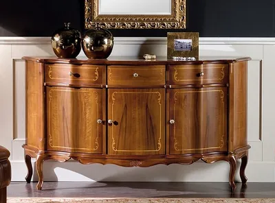 Image de Casa Padrino Luxus Barock Sideboard Braun - Armoire somptueuse en bois massif avec 3 portes et 3 tiroirs - Meubles de salon et d'hôtel baroques - Qualité de luxe -  Italy