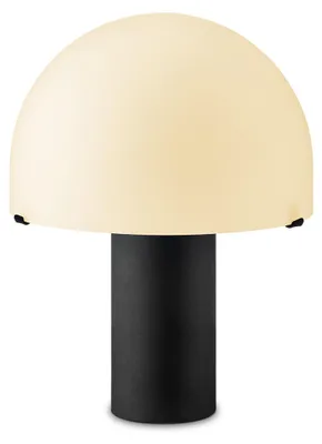 Produktbild von Home Sweet Home Tischlampe Pilz Schwarz - Nachttischlampe - Glas und Metall