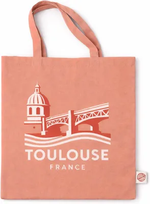 Produktbild von Tasche aus 100% Baumwolle, wiederverwendbar, mit verstärkten Griffen, für Reise, Arbeit