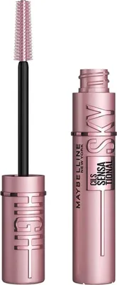 A product shot of a mascara tube and wand.