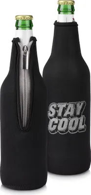 Produktbild von kwmobile 2x 330-500ml Flasche Flaschenkühler - für Bier andere Getränke - Neopren Kühler Stay cool Weiß Schwarz