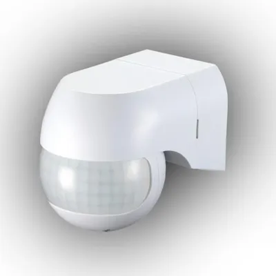 Obrázek produktu pro PIR pohybový senzor, bílý, 180°, 800 W, dosah 12 metrů, krytí IP44 – E+CR-PIR3/ON