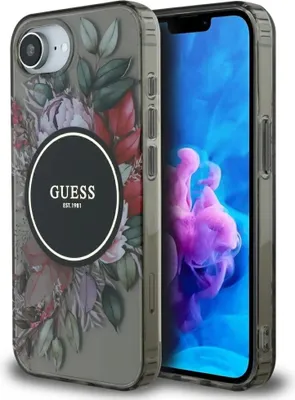 Immagine prodotto di Etui Guess Iml Flowers Magsafe Do Iphone 16E Czarny