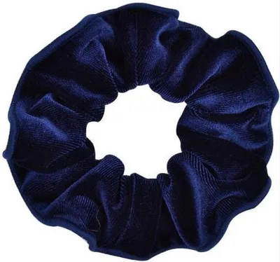 Produktbild von CHPN - Scrunchie - Samt-Scrunchie - Haargummi - Dunkelblau - Haarstyling - Haaraccessoires - Wokkel - Accessoire - Froesel - Gummiband