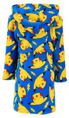 Produktbild von Pokemon Pikachu Kinder Jungen Bademantel Morgenmantel , Farbe:Blau, Größe:104