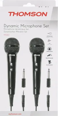 Obrázek produktu pro Thomson M135D, Mikrofon na karaoke, -76 dB, 70 - 13000 Hz, 600 ohm, Všesměrový, Dynamický