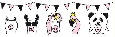Imagen del producto de Profhome 403729-GU Empapelado con dibujo animales mate rosa blanco 0,75 m2
