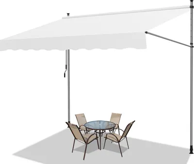 Obrázok produktu pre Jopassy markíza bez vŕtania svorka markíza balkónová markíza na terasu balkón 400cm krémová