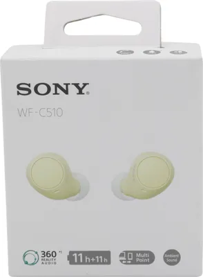 Produktbild von Sony WF-C510, True Wireless Stereo (TWS), Anrufe/Musik/Sport/Alltag, 31 g, Kopfhörer, Gelb