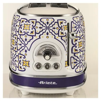 Produktbild von 2-Schlitz-Toaster Capri (weiß/mehrfarbig, 810 Watt, für 2 Scheiben Toast)