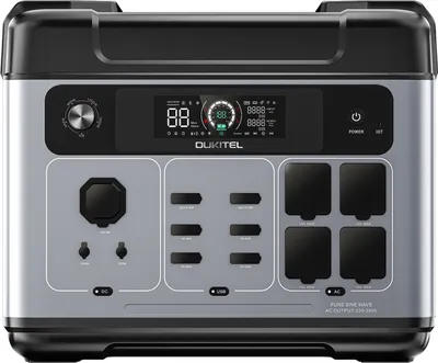 Obrázok produktu pre OUKITEL P2001 Plus 2400W generátor Elektrická stanica 2048Wh solárny generátor WiFi+BT ovládanie Mobilné úložisko energie LiFePO4 batéria Solárny generátor