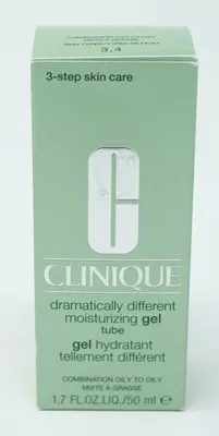 Obrázek produktu pro Clinique Dramatically Different, Ženy, 50 ml, Gel, Smíšená pleť, Mastná pleť, Hydratační, Hydratující, Vyhlazující, Změkčující, Tuba