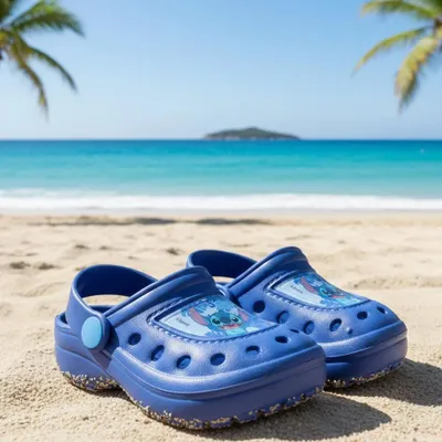Produktbild von Disney Lilo und Stitch Kinder Jungen Clogs Badeschuhe – Blau / 33