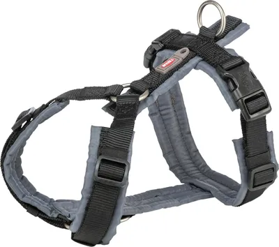 Produktbild von TRIXIE Premium Trekking Geschirr - schwarz/grafit - 62–74 cm/25 mm