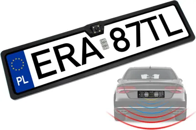 Zdjęcie produktu dla Kamera cofania w ramce tablicy uniwersalna RCA