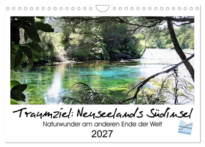 Produktbild von Traumziel Neuseelands SüSteckanschlussl 2027 (Wandkalender 2027 DIN A4 quer), CALVENDO Monatskalender