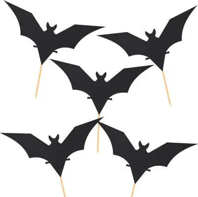 Produktbild von Papier Kuchen Topper Dekorationen Halloween Fledermaus Toppers